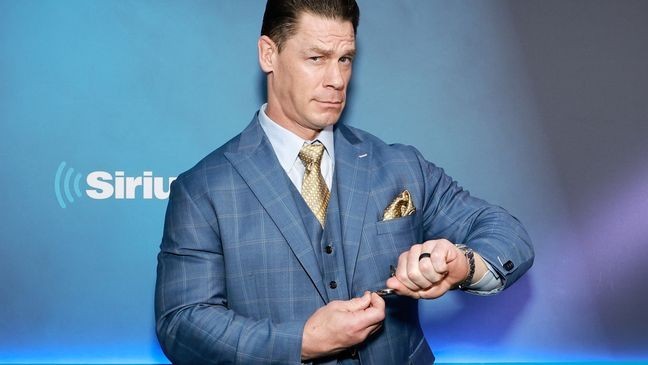 NEW YORK, NEW YORK - MAY 15: John Cena visits SiriusXM Studios on May 15, 2023 in New York City. (Photo by Jason Mendez/Getty Images)