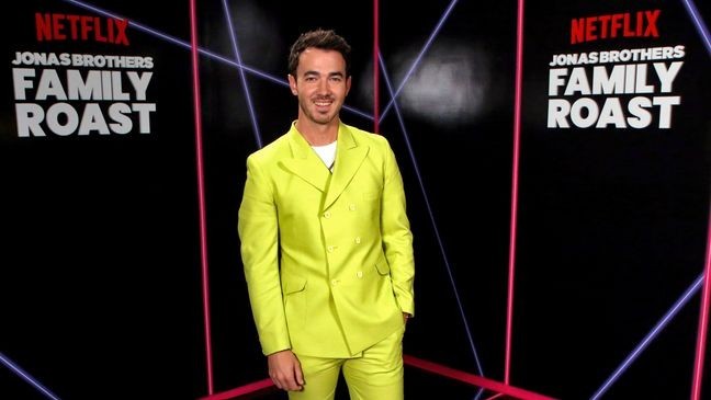 LOS ANGELES, CALIFORNIA - NOVEMBER 23: In this image released on November 23, 2021, Kevin Jonas attends the Jonas Brothers Family Roast Netflix Comedy Special Taping at CBS Television City in Los Angeles, California. (Photo by Phillip Faraone/Getty Images for Netflix)