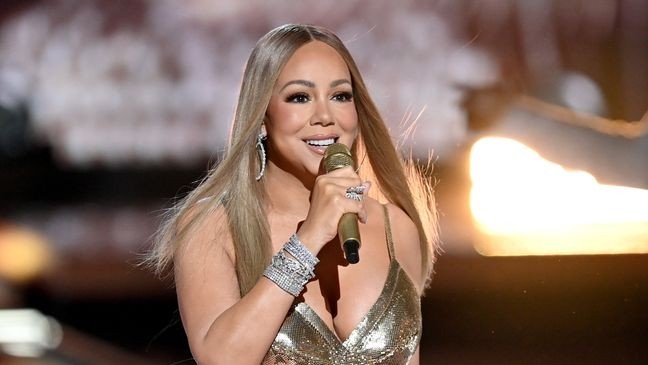 LOS ANGELES, CALIFORNIA - JUNE 09: Mariah Carey performs onstage during the 2025 BET Awards at Peacock Theater on June 09, 2025 in Los Angeles, California.  (Photo by Paras Griffin/Getty Images for BET)