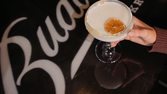 Jelly Roll's speakeasy Buddy's Backroom offers elevated cocktails. The space is located on the third floor of his downtwon Nashville venue Goodnight Nashville. (Photo: FOX 17 News)