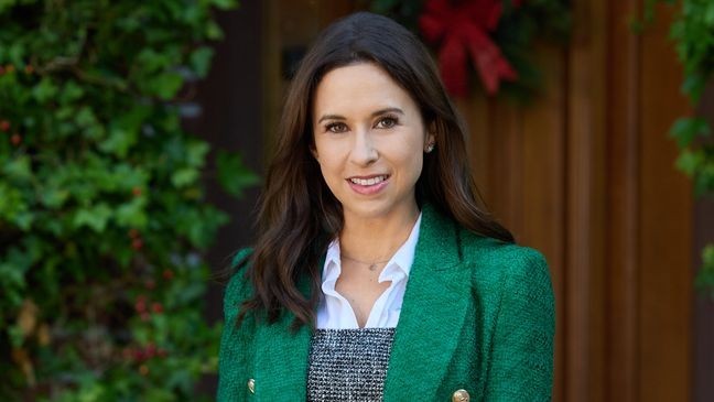 Isabel needs to determine if a young girl belongs on the Naughty or Nice List; meanwhile, she's falling for the girl's father and learning that the world isn't so black and white.   Photo: Lacey Chabert  Credit: ©2025 Hallmark Media/Photographer:{&nbsp;}Allister Foster