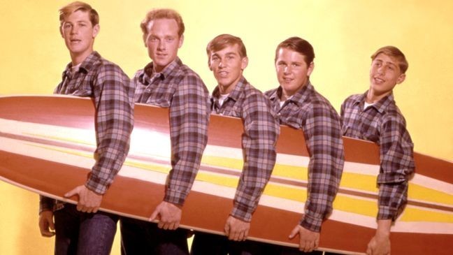 Brian Wilson, far left, of The Beach Boysovercame a lifetime of abuse, addiction, and mental health struggles, allowing his creativityto thrive. (Photo by Michael Ochs Archives/Getty Images)
