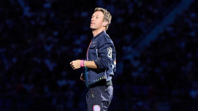 Chris Martin gave fans at Coldplay's latest show a cheeky warning about being on camera. (Photo by Robert Okine/Getty Images)