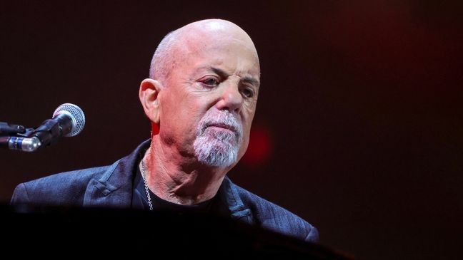 LAS VEGAS, NEVADA - NOVEMBER 09: Billy Joel performs at Allegiant Stadium on November 09, 2024 in Las Vegas, Nevada. (Photo by Ethan Miller/Getty Images)
