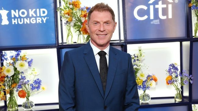 Bobby Flay shared a sweet message about his late Food Network co-star Burrell. (Photo by Jesse Grant/Variety via Getty Images)
