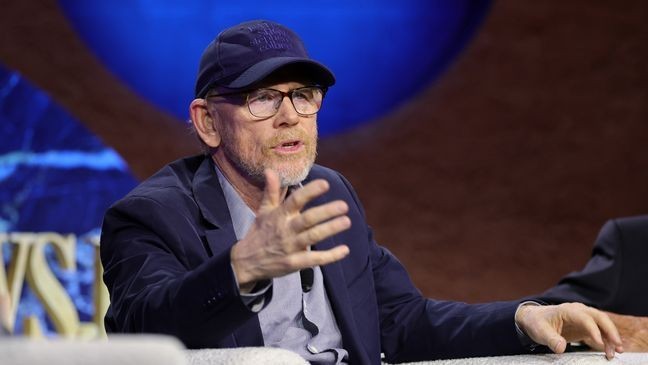 NEW YORK, NEW YORK - MAY 28: Ron Howard speaks onstage during WSJ's Future of Everything 2025 at The Glasshouse on May 28, 2025 in New York City. (Photo by Dia Dipasupil/Getty Images)