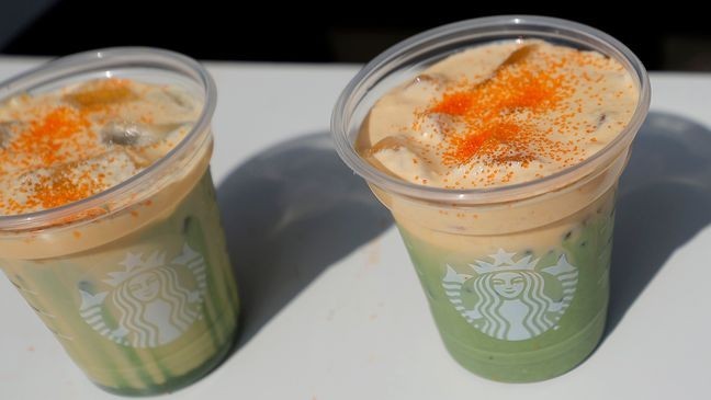 NASHVILLE, TENNESSEE - OCTOBER 03: A general view of a Nashville area Starbucks that has been transformed into a Starbies pop up celebrating the release of Taylor Swift's new album "The Life Of A Showgirl" on October 03, 2025 in Nashville, Tennessee. (Photo by Tibrina Hobson/Getty Images)