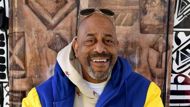 LAS VEGAS, NEVADA - FEBRUARY 11: Tone Loc poses for a photo backstage at the Super Bowl Host Committee's House On Hacienda At Frooogs Camp on February 11, 2024 in Las Vegas, Nevada. (Photo by Denise Truscello/Getty Images)