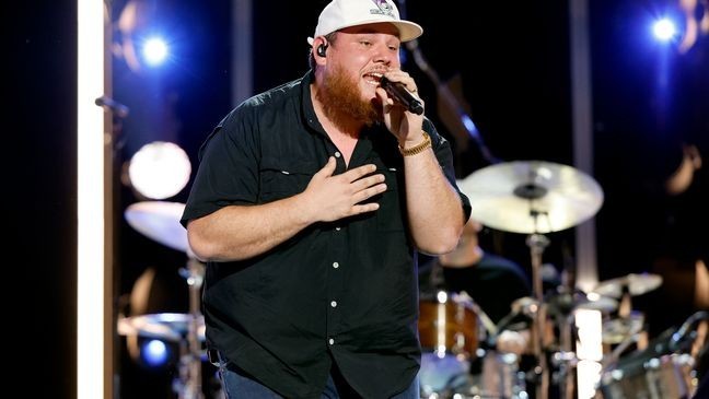 NASHVILLE, TENNESSEE - JUNE 08: Luke Combs performs on stage during day one of CMA Fest 2023 at Nissan Stadium on June 08, 2023 in Nashville, Tennessee. (Photo by Jason Kempin/Getty Images)