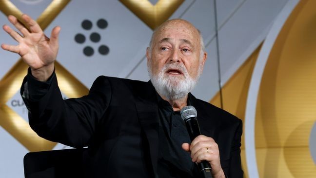 HOLLYWOOD, CALIFORNIA - APRIL 25: Rob Reiner speaks onstage at the screening of "Misery" during the 2025 TCM Classic Film Festival at TCL Chinese Theatre on April 25, 2025 in Hollywood, California. (Photo by Jesse Grant/Getty Images for TCM)