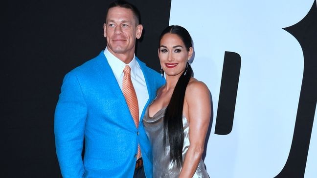 John Cena and Nikki Bella were engaged after several years of dating but broke up in 2018. (Photo credit should read FREDERIC J. BROWN/AFP via Getty Images)