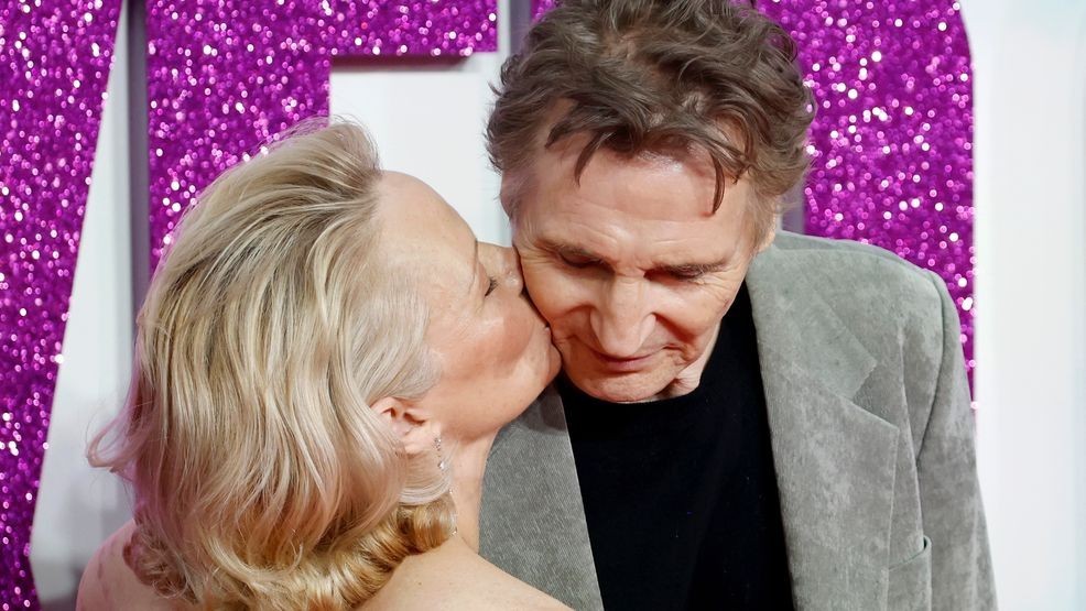 Image for story: The 4 signs 'Naked Gun' stars Liam Neeson and Pamela Anderson could be an item