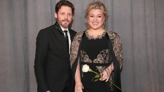 NEW YORK, NY - JANUARY 28:  Brandon Blackstock and recording artist Kelly Clarkson attend the 60th Annual GRAMMY Awards at Madison Square Garden on January 28, 2018 in New York City.  (Photo by Christopher Polk/Getty Images for NARAS)