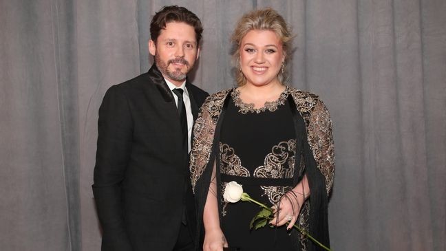 NEW YORK, NY - JANUARY 28:  Brandon Blackstock and recording artist Kelly Clarkson attend the 60th Annual GRAMMY Awards at Madison Square Garden on January 28, 2018 in New York City.  (Photo by Christopher Polk/Getty Images for NARAS)