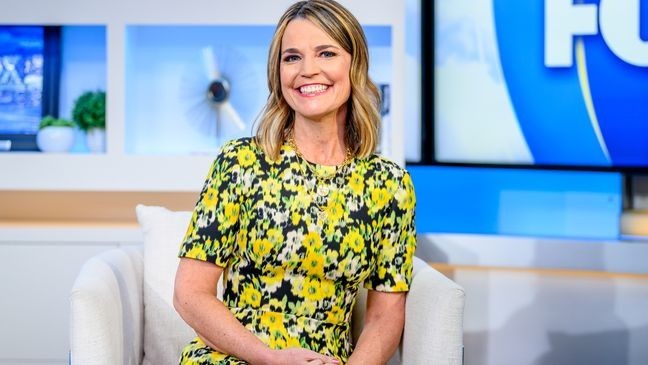 NEW YORK, NEW YORK - FEBRUARY 27: Savannah Guthrie visits "Fox & Friends" to discuss her new book "Mostly What God Does: Reflections on Seeking and Finding His Love Everywhere" at Fox News Channel Studios on February 27, 2024 in New York City. (Photo by Roy Rochlin/Getty Images)
