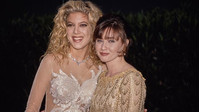 Tori Spelling, Shannen Doherty's "Beverly Hills 90210" co-star, shared a lengthy post honoring her friend. (Photo by Vinnie Zuffante/Archive Photos/Getty Images)