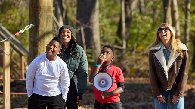Connie Britton and Destini Ann help families in 'The Motherhood' episode. Courtesy: Hallmark Media