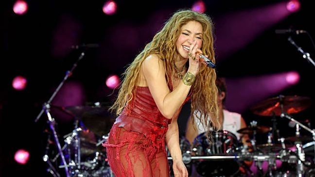 MIAMI GARDENS, FLORIDA - JUNE 06: Shakira performs onstage during Shakira: Las Mujeres Ya No Lloran World Tour - Miami at Hard Rock Stadium on June 06, 2025 in Miami Gardens, Florida. (Photo by Kevin Mazur/Getty Images for Live Nation)