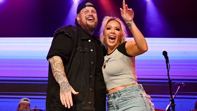 Jelly Roll, Bunnie Xo at the Jelly Roll & Friends concert held at Billy Bob's Texas on May 06, 2025 in Fort Worth, Texas. (Photo by Gilbert Flores/Penske Media via Getty Images)