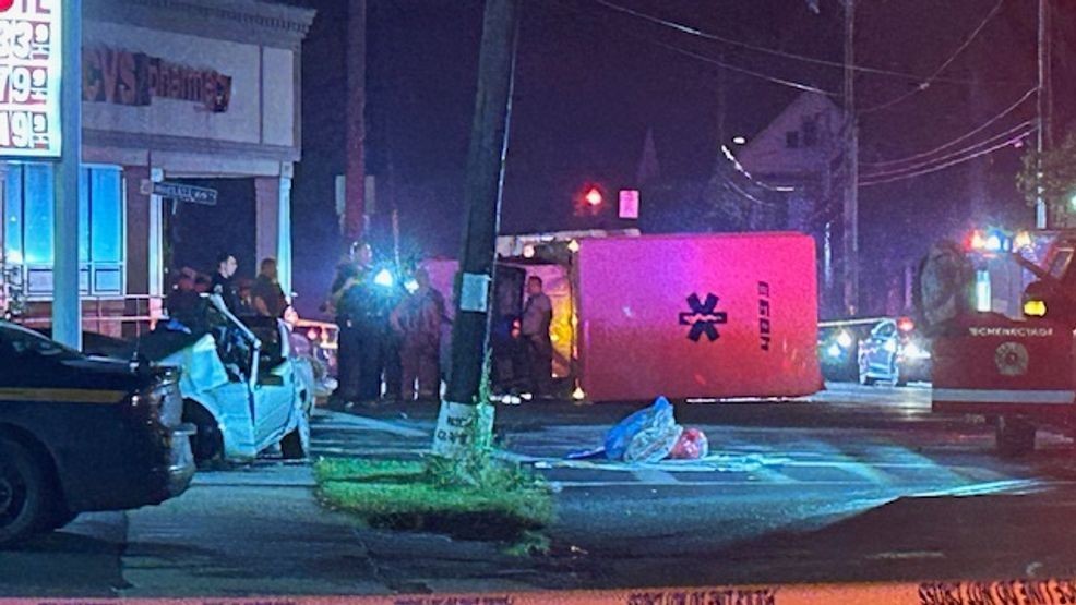 {p}State Police say a Schenectady, New York, man stole an ambulance Saturday that had responded for a medical emergency, leading police on a chase that ended with a crash. (WRGB){/p}