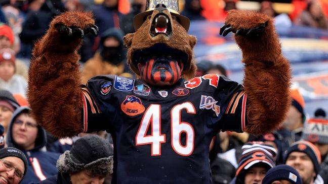 A Chicago Bears fan at home game. (Credit: Justin Casterline/Getty Images)