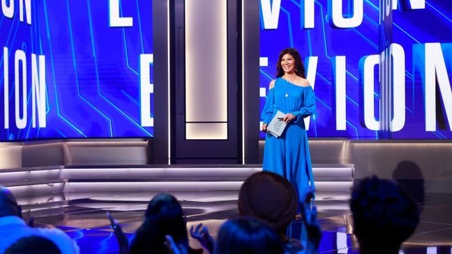 LOS ANGELES - OCTOBER 13: Julie Chen Moonves on  Season 26 of the CBS Original Series BIG BROTHER, scheduled to air on the CBS Television Network and live streaming on Paramount+ and PlutoTV.  (Photo by Sonja Flemming/CBS via Getty Images)