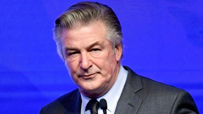 FILE - Alec Baldwin emcees the Robert F. Kennedy Human Rights Ripple of Hope Award Gala at New York Hilton Midtown on Dec. 9, 2021, in New York. A New Mexico judge is scheduled to consider at a Friday, June 21, 2024, hearing, whether to compel a movie set armorer to testify at actor Baldwin's involuntary manslaughter trial for the fatal shooting of a cinematographer during rehearsal for the Western movie âRust.â  (Photo by Evan Agostini/Invision/AP, File)