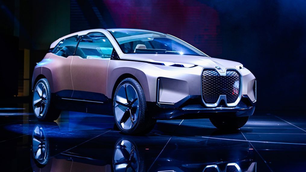 A 'BMW iNext' is displayed at the IAA Auto Show in Frankfurt, Germany, Tuesday, Sept. 10,2019. (Uwe Anspach/dpa via AP)