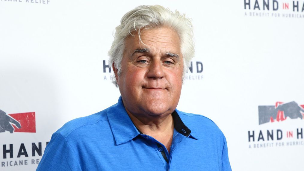 FILE - Jay Leno attends the Hand in Hand: A Benefit for Hurricane Harvey Relief in Los Angeles on Sept. 12, 2017. The comedian and former “Tonight Show” host told a Las Vegas Review-Journal columnist Thursday that he broke his collarbone and two ribs and cracked his kneecaps on Jan. 17.  (Photo by John Salangsang/Invision/AP, File)