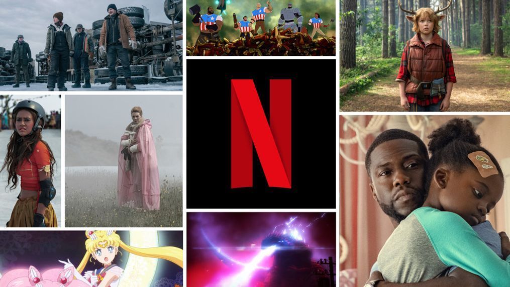 Here's what's coming to Netflix in June 2021 - Clockwise: The Ice Road; America - The Motion Picture; Sweet Tooth; Fatherhood; Godzilla Singular Point;{&nbsp;}Pretty Guardian Sailor Moon Eternal The Movie; Katla; Skater Girl (Photo: Netflix)