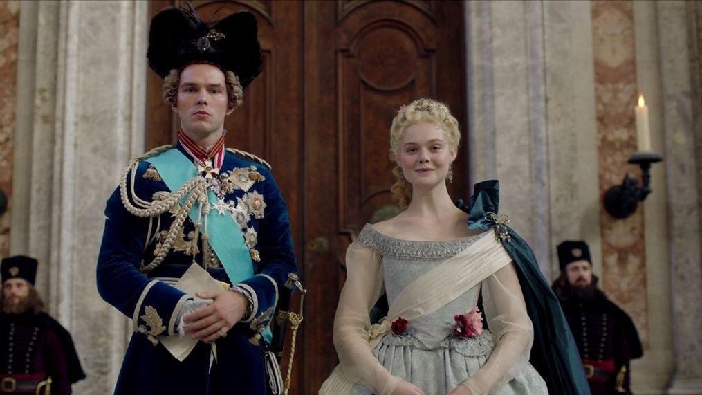 Elle Fanning and Nicholas Hoult in "The Great" (Photo: Paramount) 