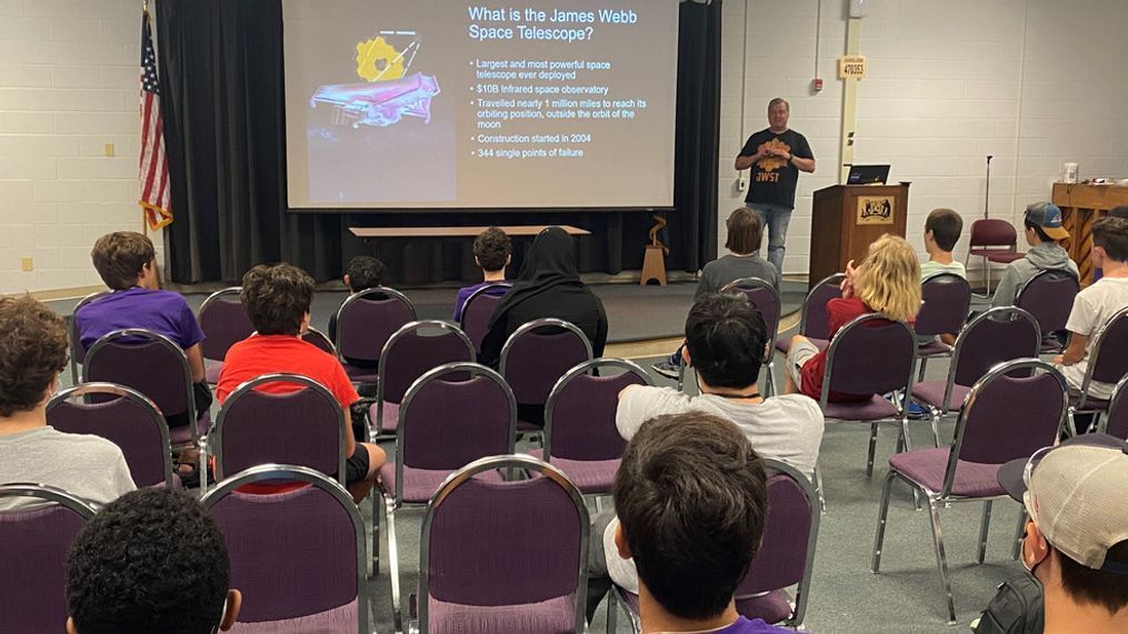 {&nbsp;}Students in Fairfax County Public Schools' CTE Summer Academy studied the James Webb Telescope on Tuesday and watched NASA's big reveal as it happened.