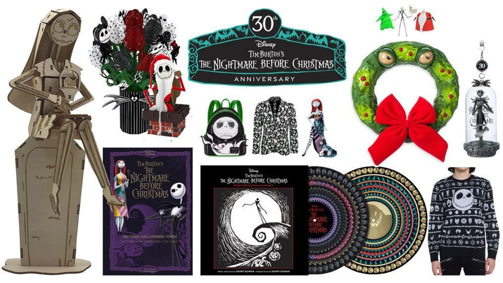 Holiday Gift Guide 2023: The Nightmare Before Christmas 30th Anniversary (Photo: Diseny, Insight Editions, Lovepop, Loungefly, Our Universe, Epic Ink)