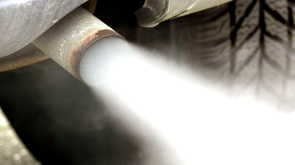 In 2004 file photo exhaust gases leave the exhaust pipe of a car in Frankfurt, Germany. (AP Photo/Michael Probst, file)