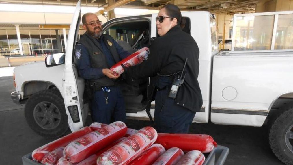 Border Patrol agents seize 154 pounds of 'prohibited bologna' at US/Mexico border. (Photo: U.S. Customs and Border Protection)