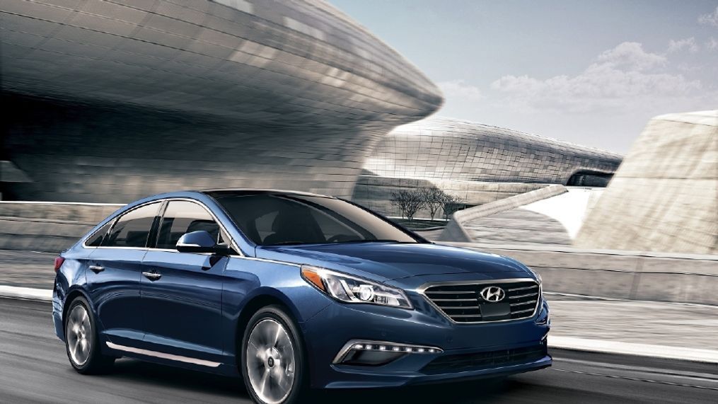 The 2015 - 2016 Hyundai Sonata is being recalled due to faulty panoramic glass sunroofs. (Photo courtesy Hyundai of America)