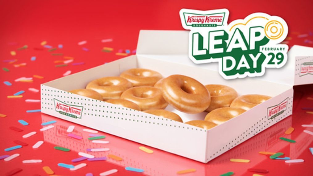 Krispy Kreme leaps into Leap Day with $2.99 glazed doughnuts (Photo: Krispy Kreme){&nbsp;}