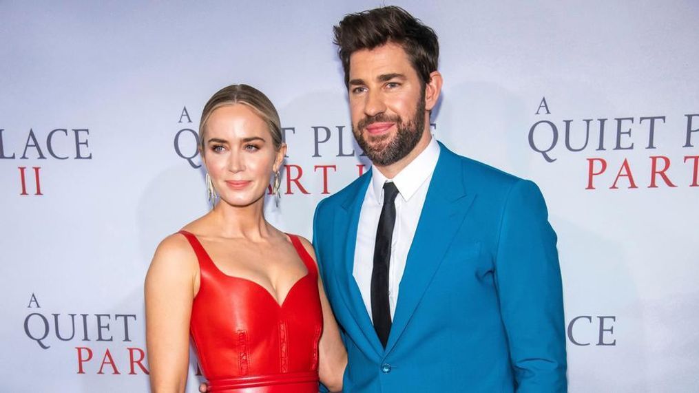 Emily Blunt and John Krasinski attend the world premiere of Paramount Pictures' "A Quiet Place Part II" at Jazz at Lincoln Center's Frederick P. Rose Hall on Sunday, March 8, 2020, in New York. (Photo by Charles Sykes/Invision/AP)