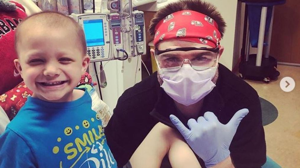 Throughout his cancer treatment, Riley’s signature grin never left his face.{&nbsp;}(Photo: Ashley{&nbsp;} Whitney)