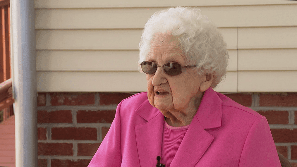 JUNE 16, 2023 - Swannanoa woman Ruth Penland is getting ready to celebrate her 105th birthday, and she shared with News 13 that she credits always being on the move and living a healthy lifestyle for her longevity, as well as her faith and surrounding family for helping her on her life journey. (Photo credit: WLOS staff)