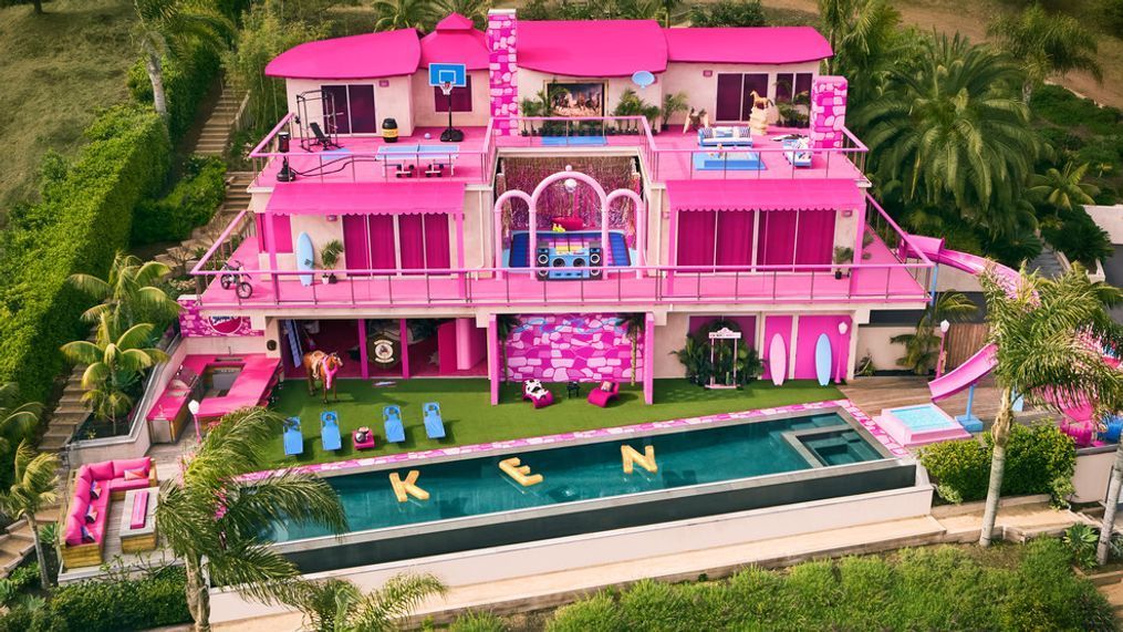 Barbie's Malibu DreamHouse available to rent on Airbnb, with a twist (Airbnb)