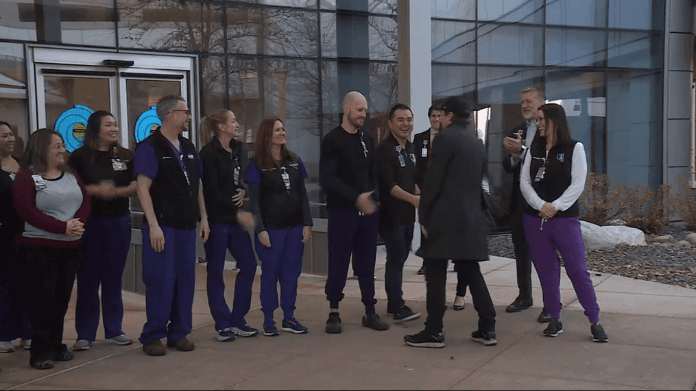 Jeremy Renner thanks Renown Hospital staff about a year after his severe snowcat accident (KRNV)