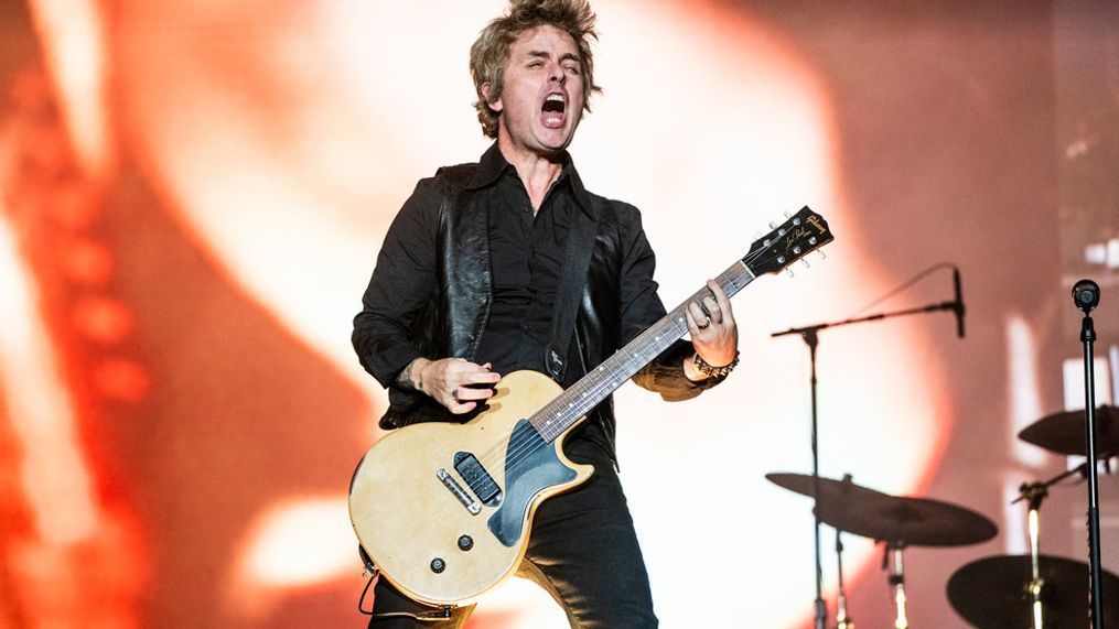 FILE - Billie Joe Armstrong of Green Day performs during the Louder Than Life Music Festival in Louisville, Ky., on Sept. 24, 2023. (Photo by Amy Harris/Invision/AP, File)