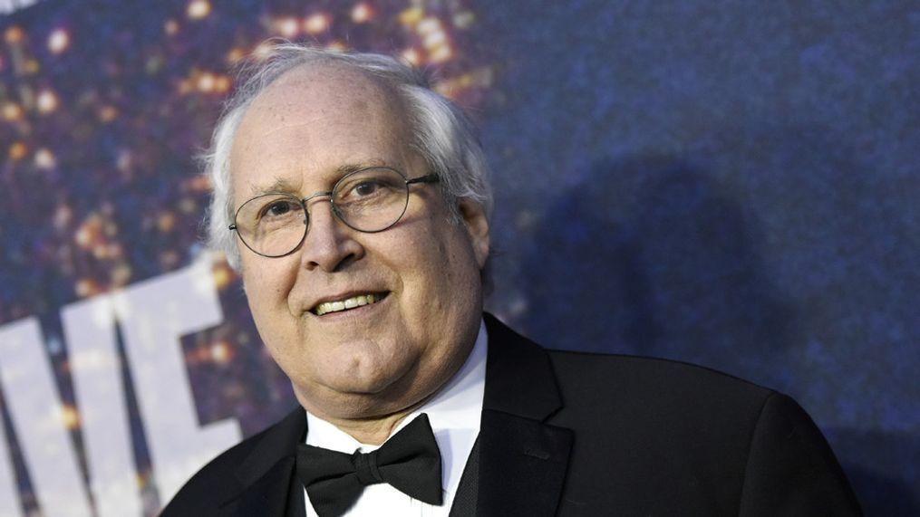 FILE - In this Feb. 15, 2015 file photo, Chevy Chase attends the SNL 40th Anniversary Special at Rockefeller Plaza, in New York. (Photo by Evan Agostini/Invision/AP, File)