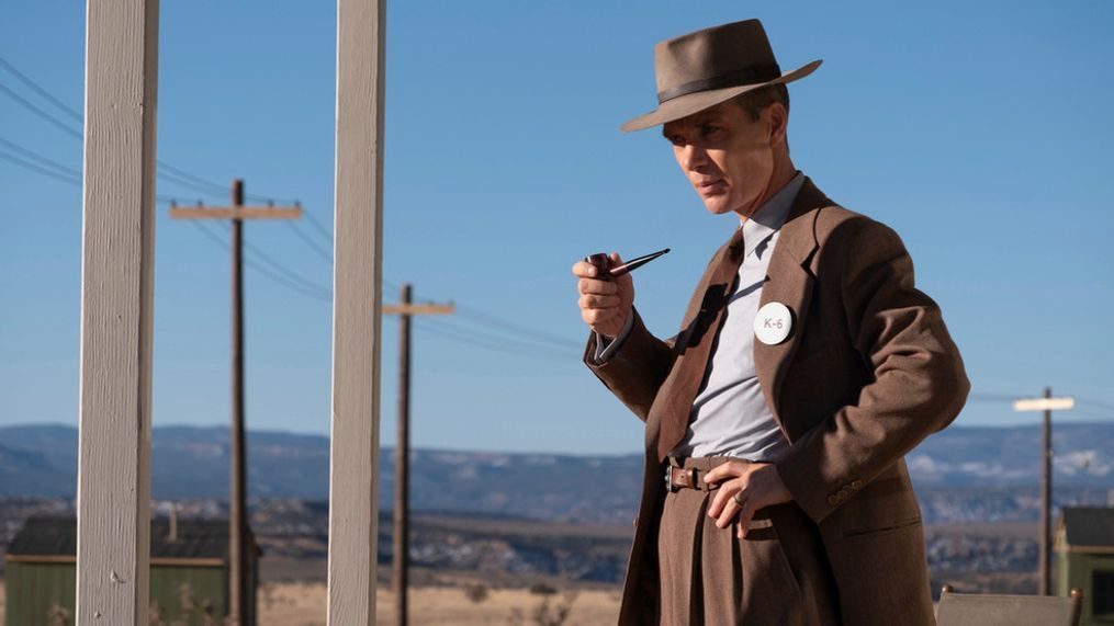 This image released by Universal Pictures shows Cillian Murphy in a scene from "Oppenheimer." (Universal Pictures via AP)