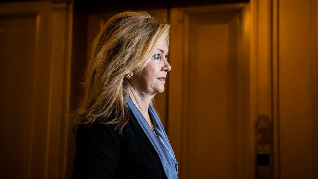 FILE: WASHINGTON, DC - AUGUST 10: U.S. Sen. Marsha Blackburn (R-TN) (Photo by Samuel Corum/Getty Images)