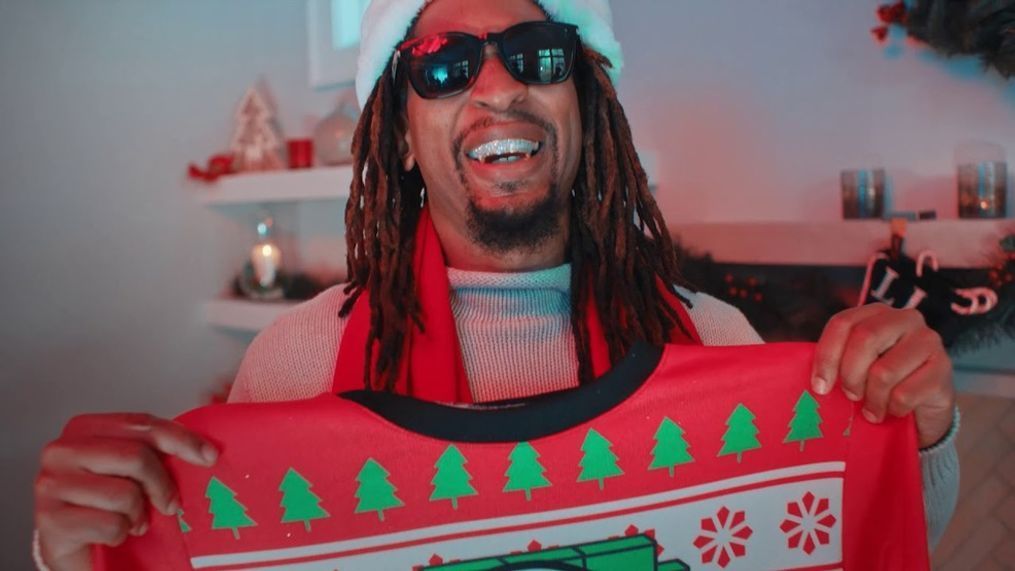 Lil Jon in the video for his new song featuring Kool-Aid Man, "All I Really Want for Christmas." (Lil Jon/YouTube)