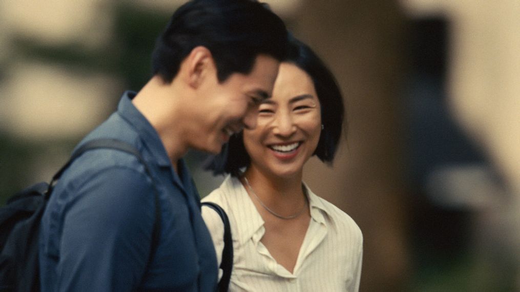 Greta Lee and Teo Yoo in Celine Song's "Past Lives." (Photo: Jon Pack, A24)