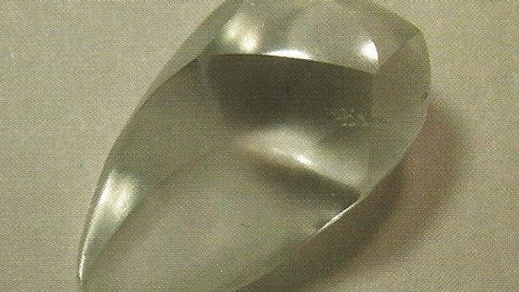 After thinking about it, Jerry Evans sent the piece to the Gemological Institute of America just in case it was something. After a few weeks, they responded, telling him it was a near-colorless diamond. (KATV)