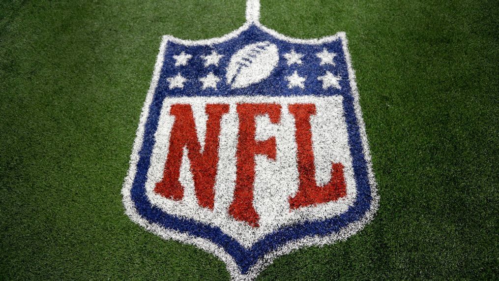 FILE - An NFL logo on the field after a football game between the Washington Redskins and Dallas Cowboys Sunday, Oct. 13, 2013, in Arlington, Texas. The NFL is making additional moves to reach more fans with direct-to-consumer offerings. The league announced on Wednesday, Aug. 9, 2023, that NFL Network and NFL RedZone will be available on âNFL+,â the streaming service the league launched last year. According to Nielsenâs cable estimates, NFL Network is available to 51.1 million customers, which is the most for a network run by a professional league or college conference.(AP Photo/LM Otero, File)